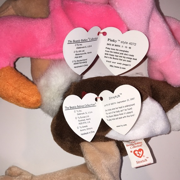 Set of 4 rare Beanie Babies Ty - Picture 2 of 8